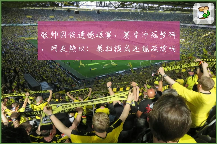 张帅因伤遗憾退赛，赛季冲冠梦碎，网友热议：暴扫模式还能延续吗？
